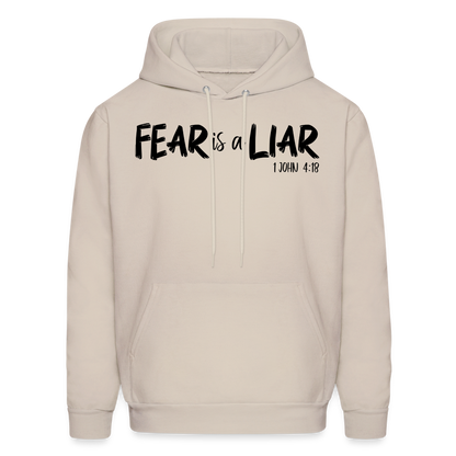 Fear is a Liar Men's Hoodie - Sand