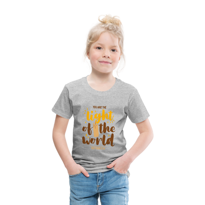 You are the Light of the World (Candle) Toddler T-Shirt - heather gray