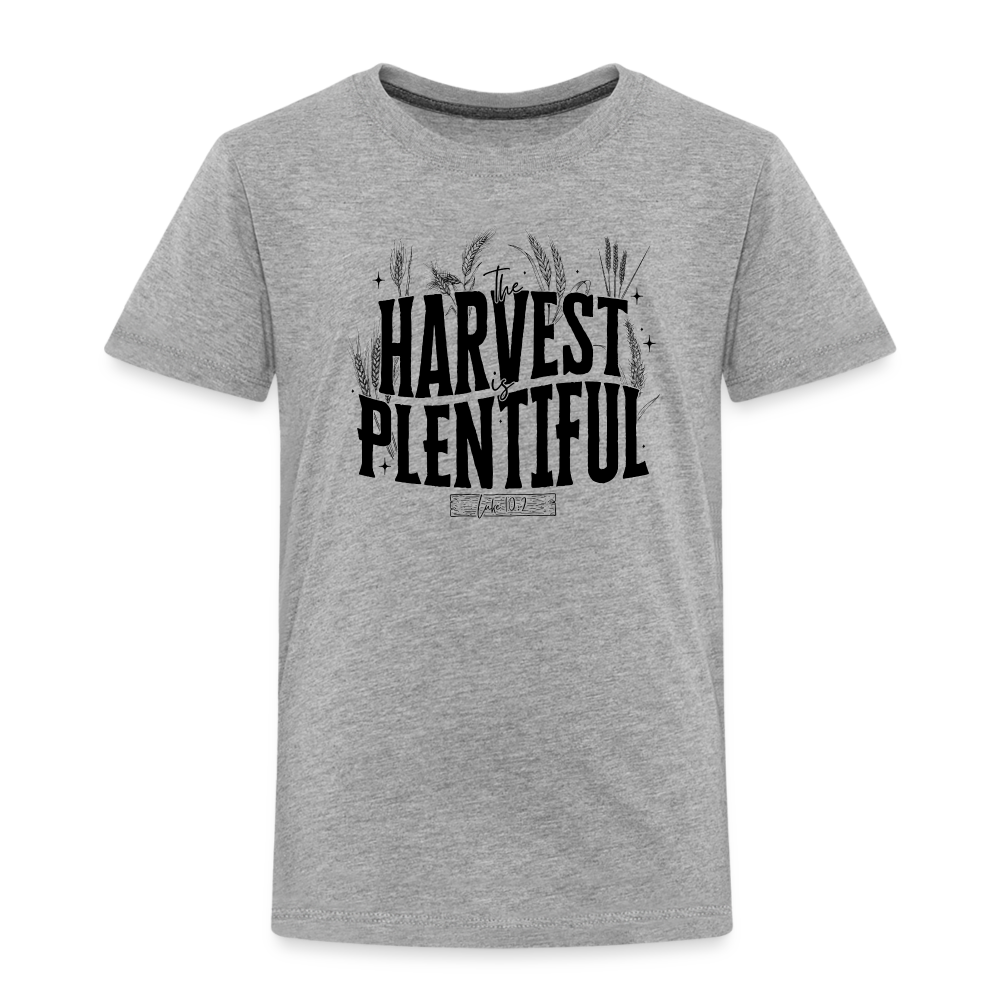 The Harvest is Plentiful Toddler T-Shirt - heather gray