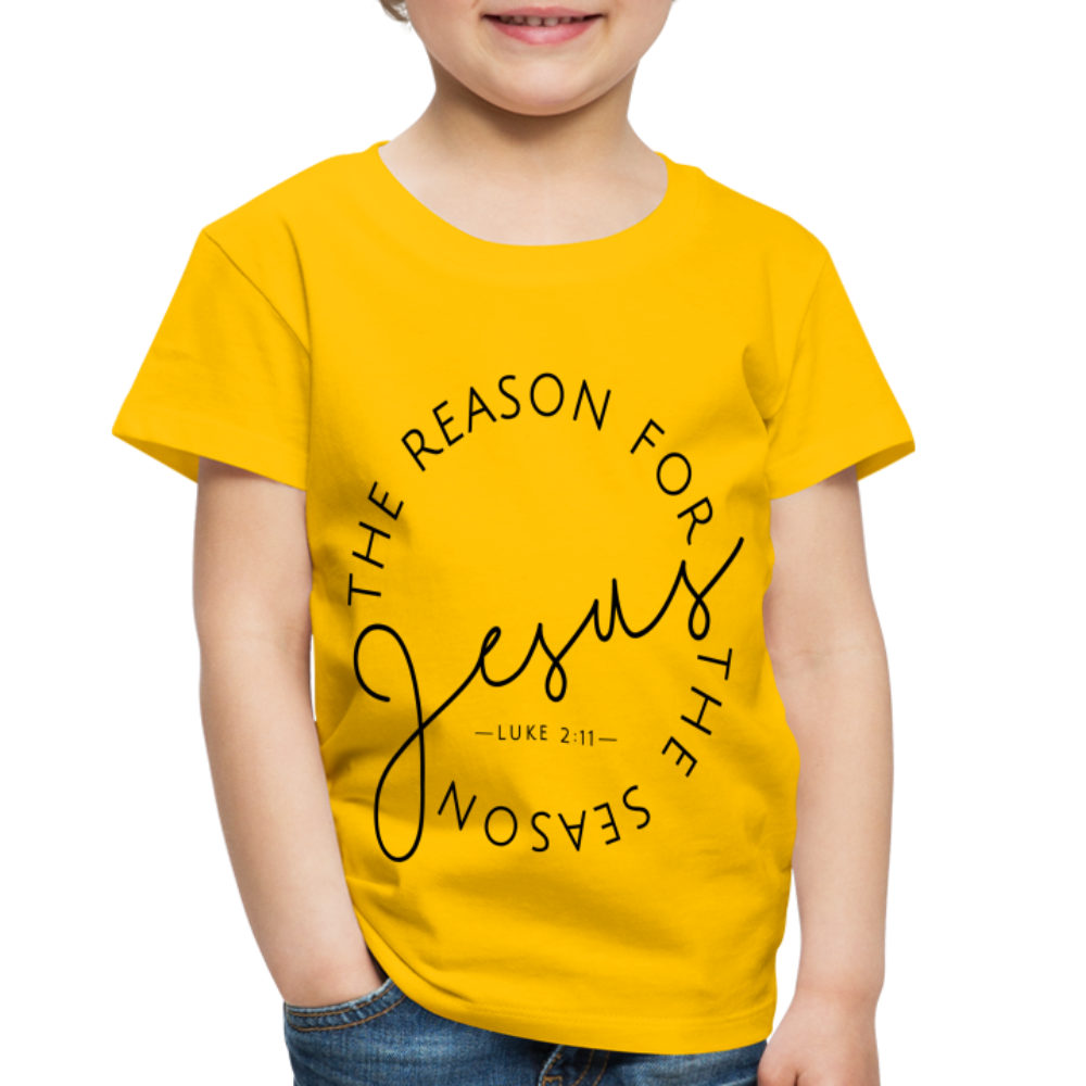 The Reason for the Season Christmas Family Toddler Shirt - sun yellow