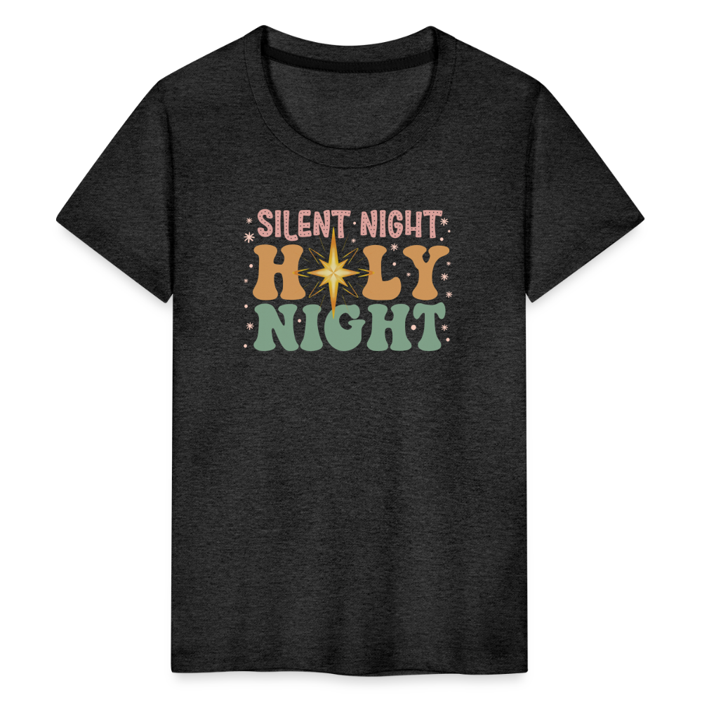 Silent Night Christmas Family Kids' Premium T-Shirt - charcoal grey