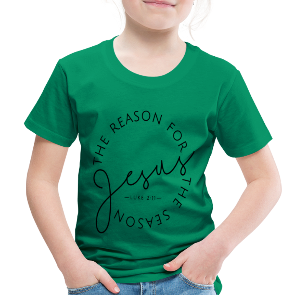 The Reason for the Season Christmas Family Toddler Shirt - kelly green