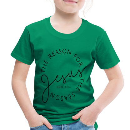 The Reason for the Season Christmas Family Toddler Shirt - kelly green