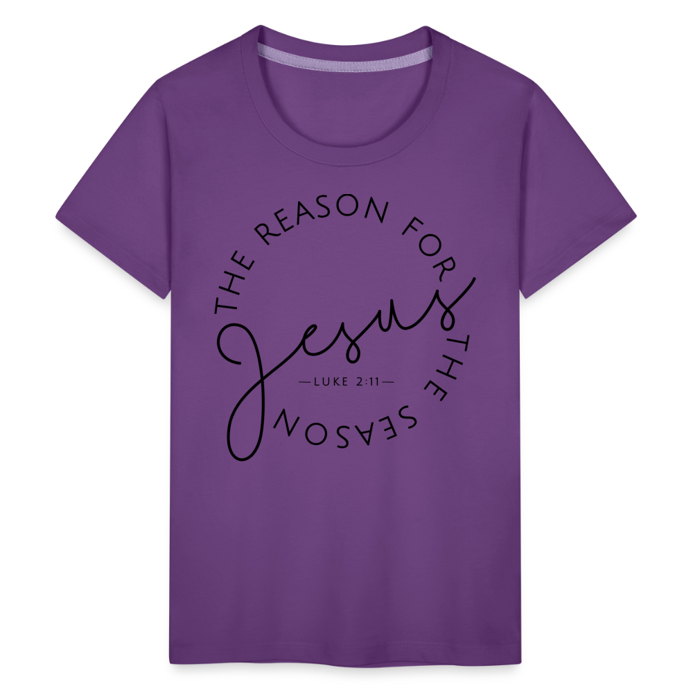 The Reason for the Season Christmas Kids' Premium T-Shirt - purple