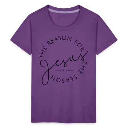 The Reason for the Season Christmas Kids' Premium T-Shirt - purple