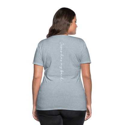 Jesus has My Back Women's T-Shirt - heather ice blue