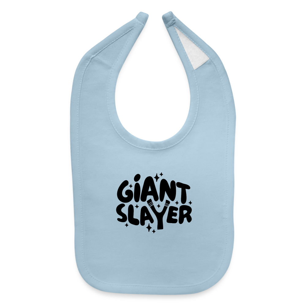 Giant Slayer Baby Bib - light blue