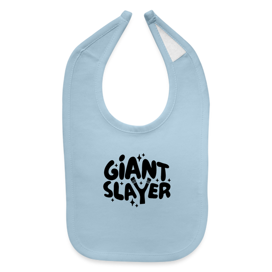 Giant Slayer Baby Bib - light blue