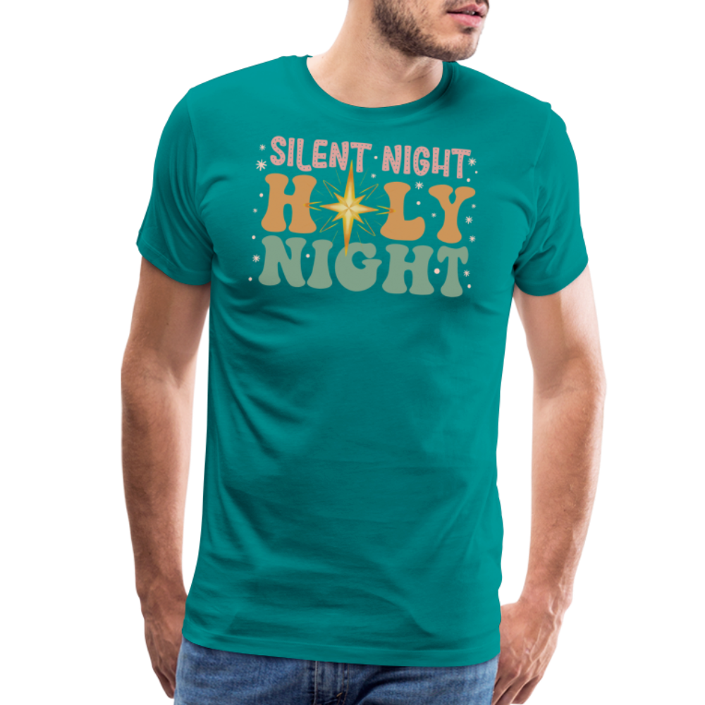 Silent Night Christmas Family Men's Premium T-Shirt - teal