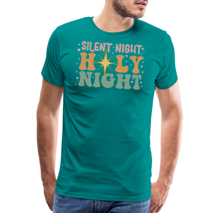 Silent Night Christmas Family Men's Premium T-Shirt - teal