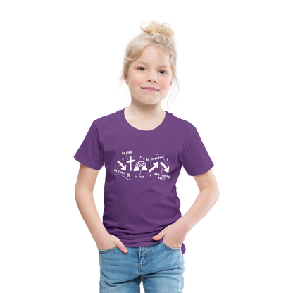 He Came He Died He Rose (W) Toddler T-Shirt - purple