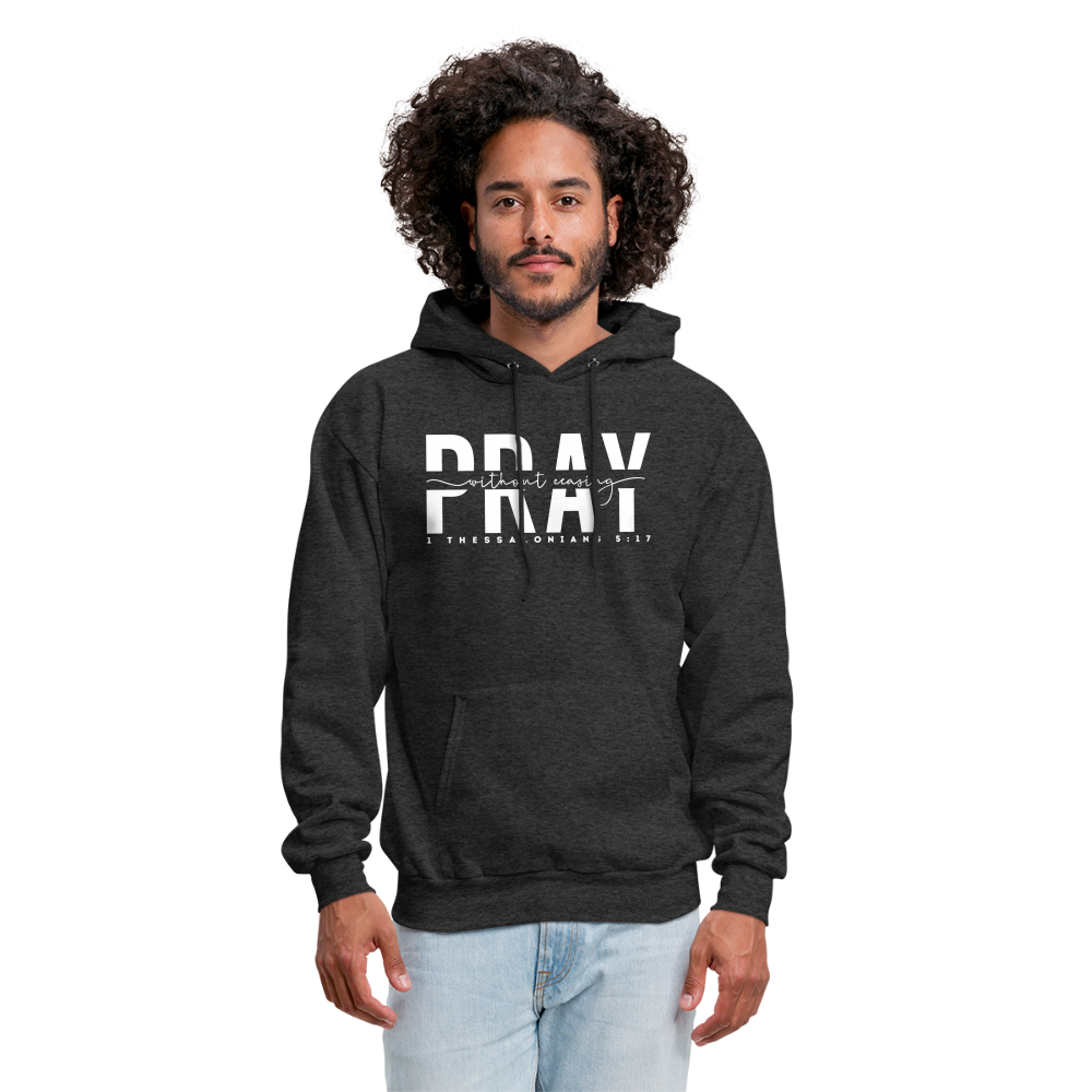 Pray Without Ceasing (W) Men's Hoodie - charcoal grey