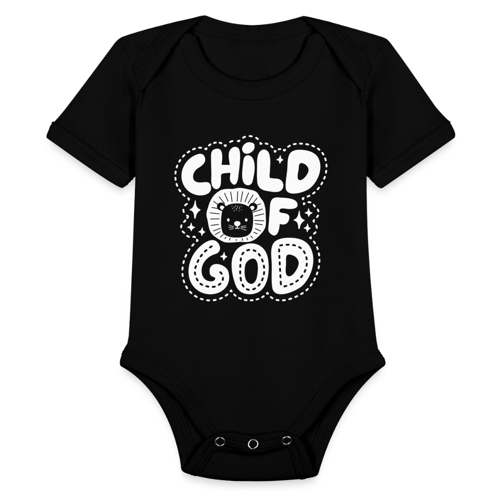 Child of God Baby Onesie Bodysuit - black