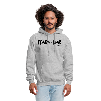 Fear is a Liar Men's Hoodie - heather gray