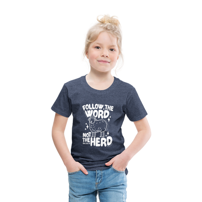 Follow the Word (W) Toddler T-Shirt - heather blue