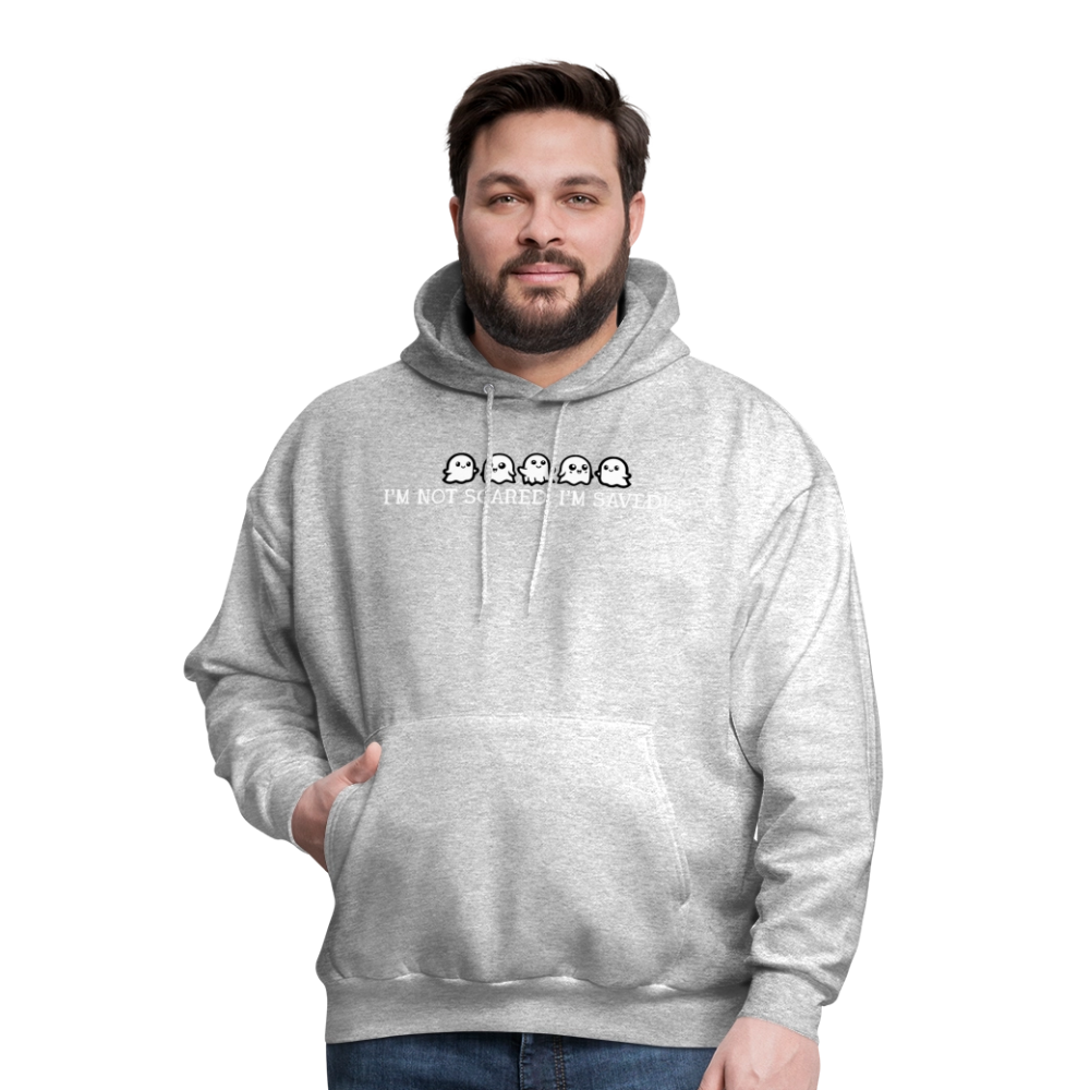 I'm Not Scared I'm Saved (W) Men's Hoodie - heather gray