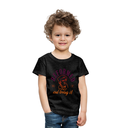 Reformed & Loving It (Color) Reformation Day Toddler T-Shirt - charcoal grey