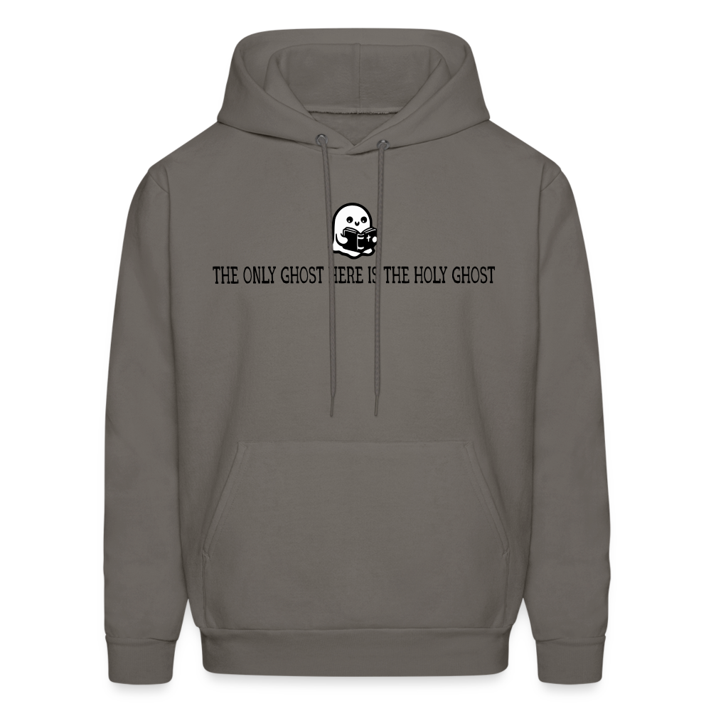 The Only Ghost Here is the Holy Ghost (Bible) Men's Hoodie - asphalt gray