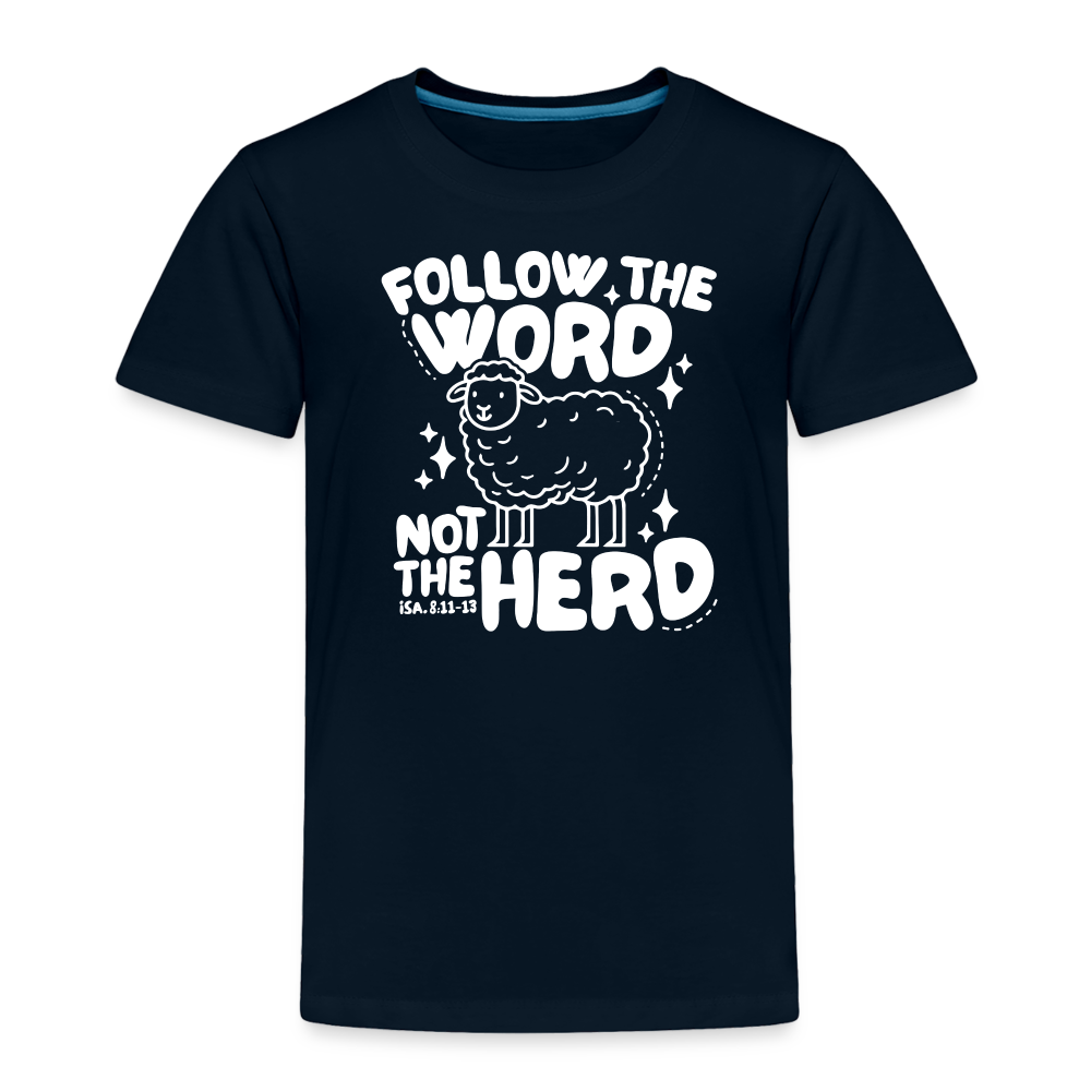 Follow the Word (W) Toddler T-Shirt - deep navy