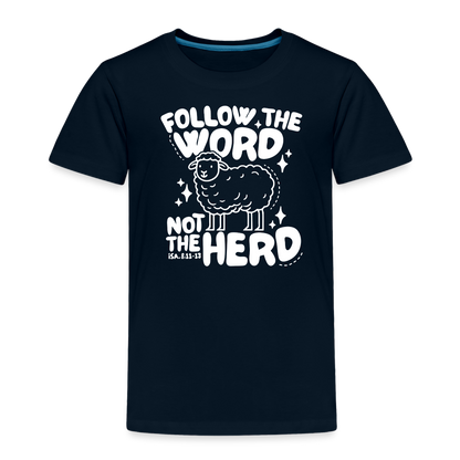 Follow the Word (W) Toddler T-Shirt - deep navy