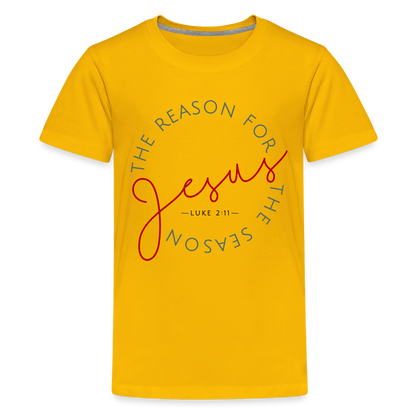 The Reason for the Season (Color) Christmas Kids' Premium T-Shirt - sun yellow