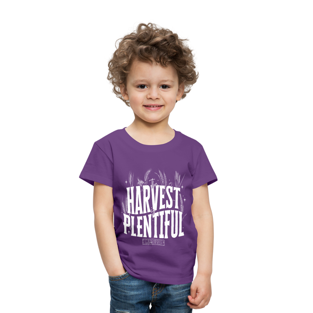 The Harvest is Plentiful (W) Toddler T-Shirt - purple