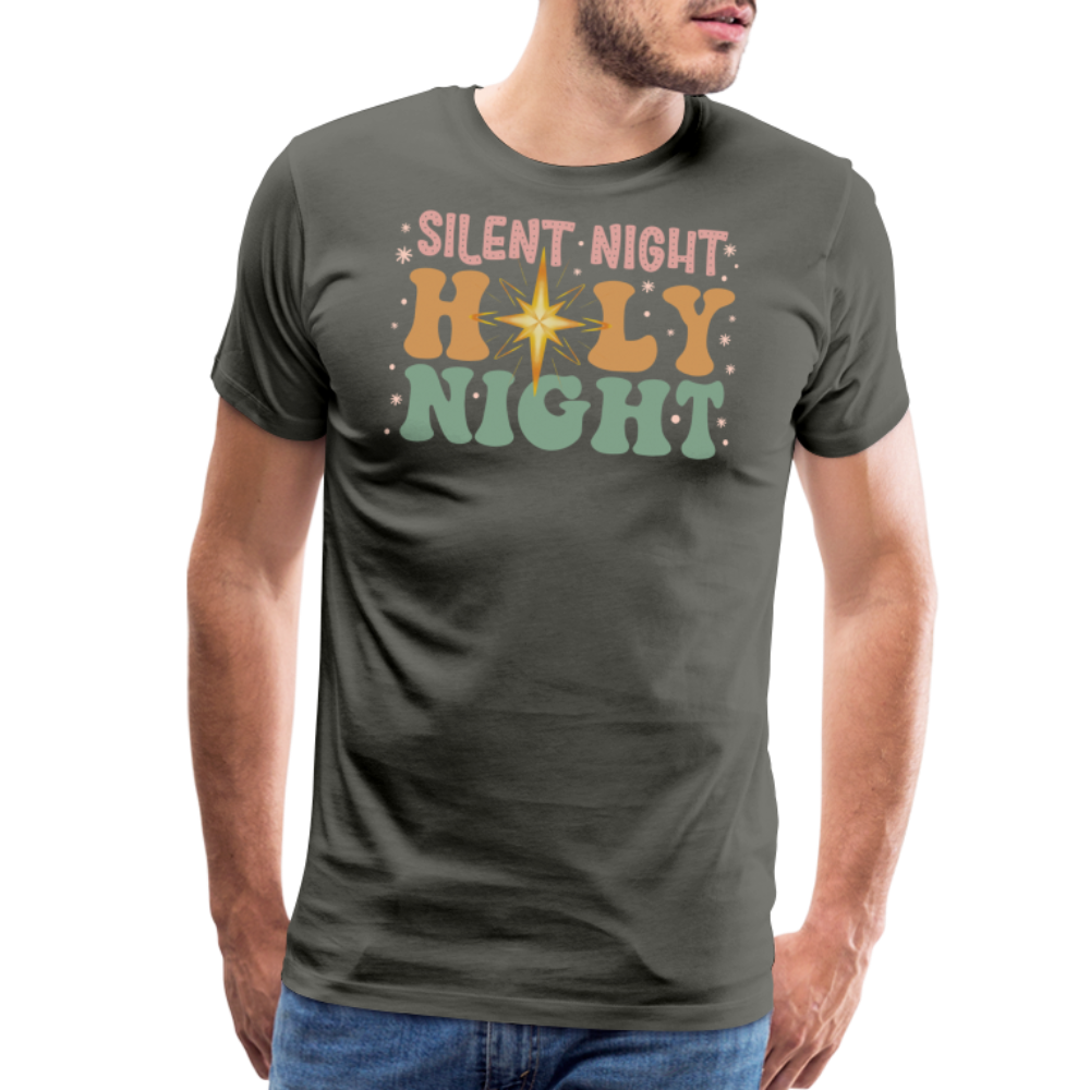 Silent Night Christmas Family Men's Premium T-Shirt - asphalt gray