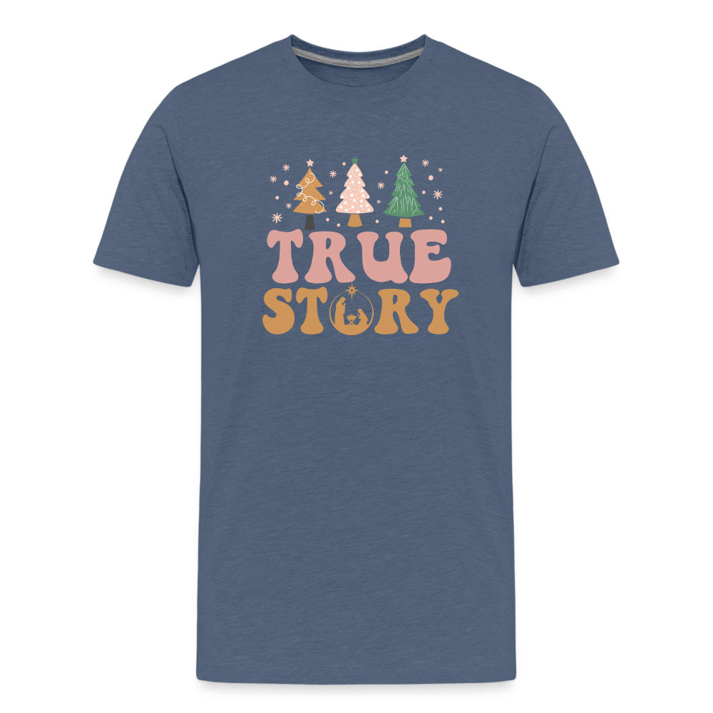 True Story Christmas Family Kids' Premium T-Shirt - heather blue