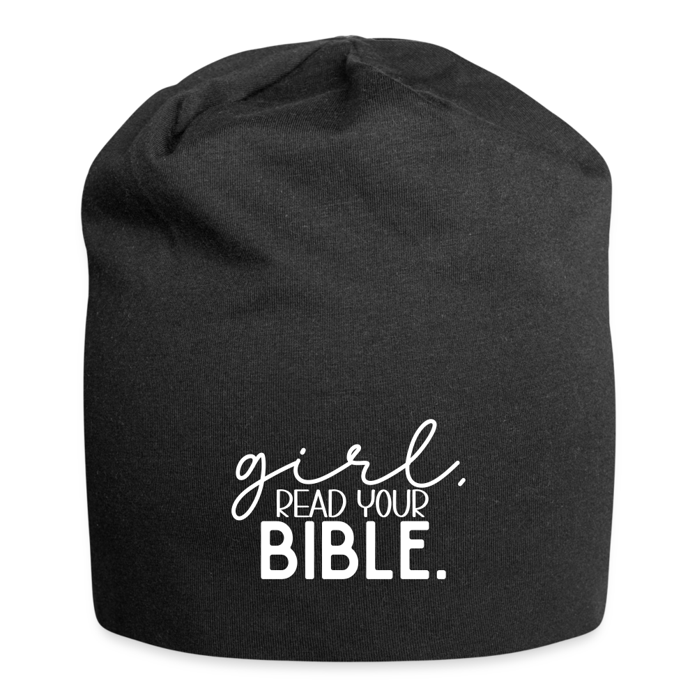 Girl Read Your Bible Beanie - black