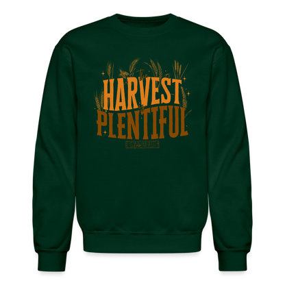 The Harvest is Plentiful (Color) Men's Sweater - forest green