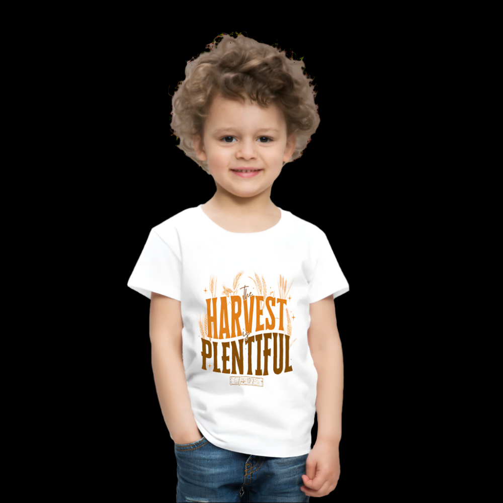 The Harvest is Plentiful (Color) Toddler T-Shirt - white