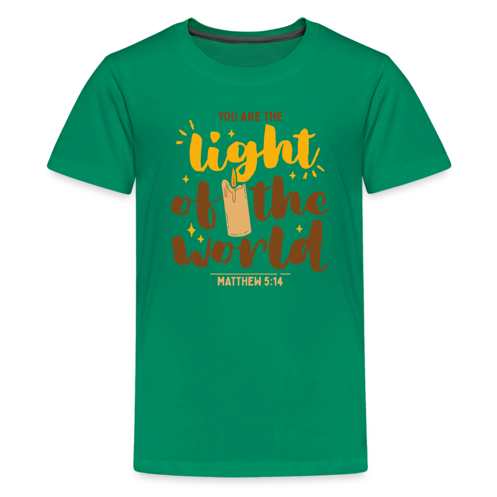 You are the Light of the World Kid's T-Shirt - kelly green