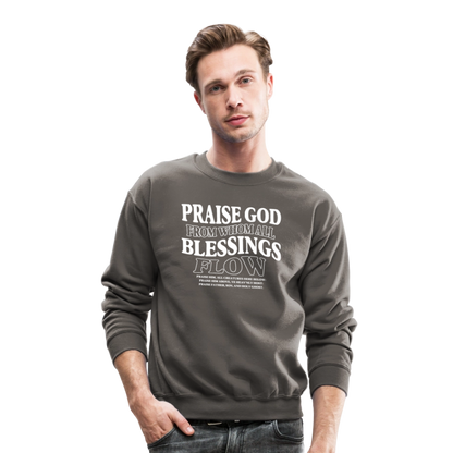 Praise God from Whom All Blessings Flow Men's Sweater - asphalt gray