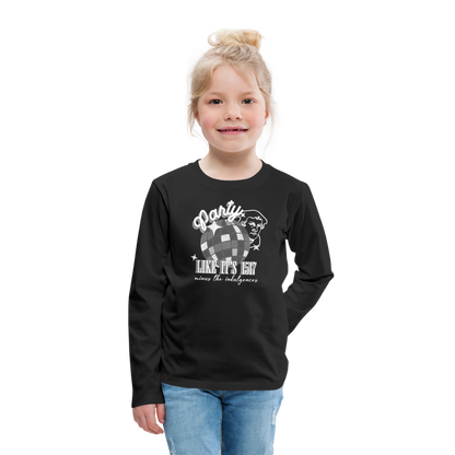 Party Like its 1517 (W) Reformation Day Kid's Long Sleeve Shirt - black