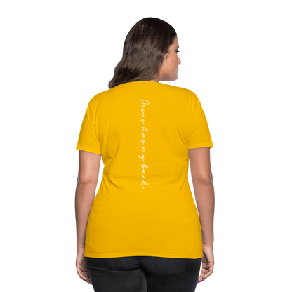 Jesus has My Back Women's T-Shirt - sun yellow