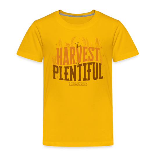 The Harvest is Plentiful (Color) Toddler T-Shirt - sun yellow