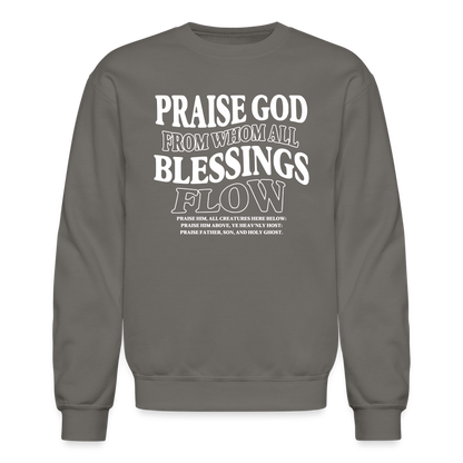 Praise God from Whom All Blessings Flow Men's Sweater - asphalt gray