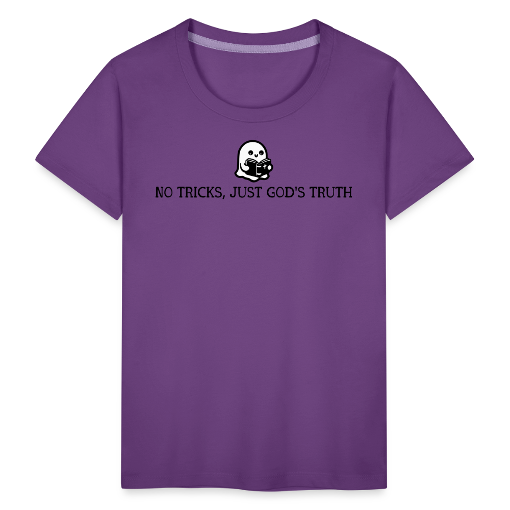 No Tricks Just God's Truth Toddler T-Shirt - purple