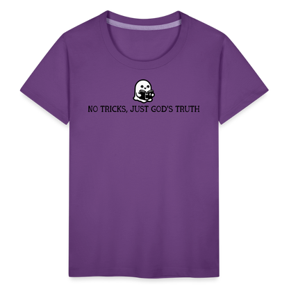 No Tricks Just God's Truth Toddler T-Shirt - purple