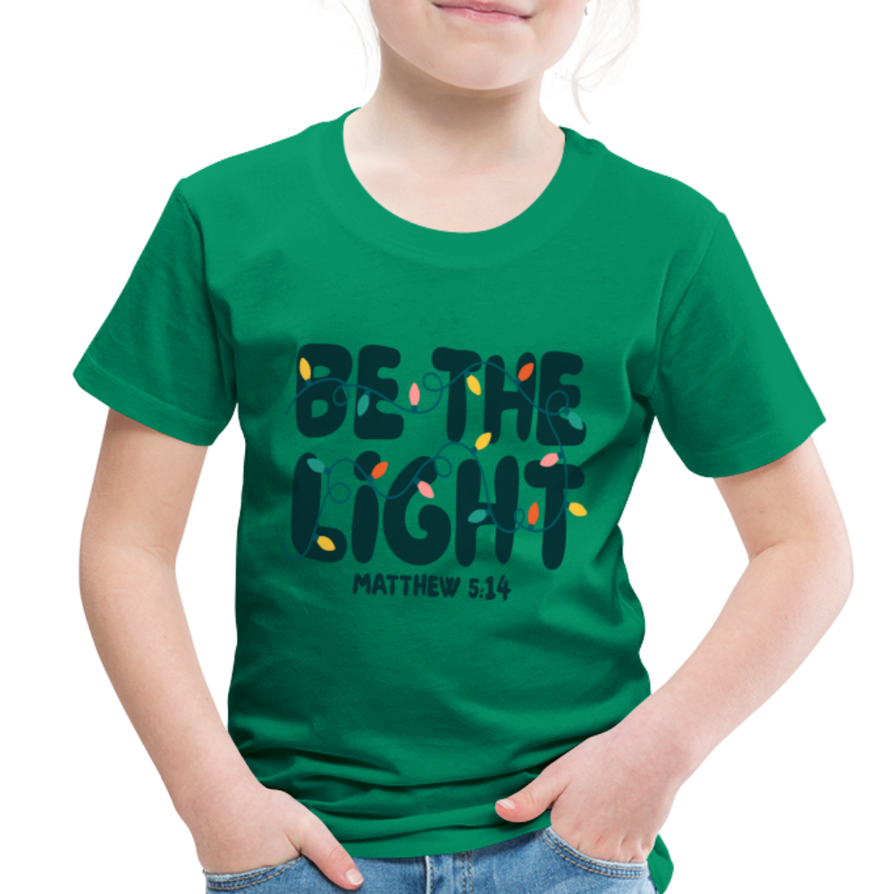 Be the Light Christmas Toddler Shirt - kelly green