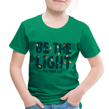 Be the Light Christmas Toddler Shirt - kelly green