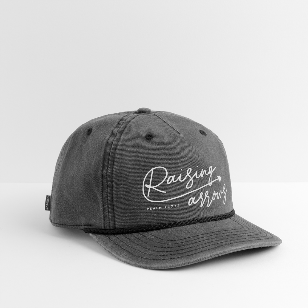 Raising Arrows Hat Cap - washed black