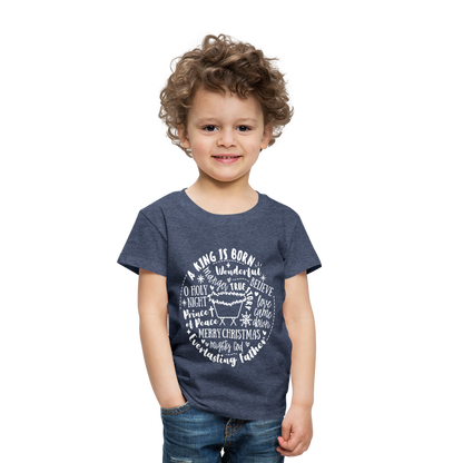 Manger Collage (W) Toddler T-Shirt - heather blue