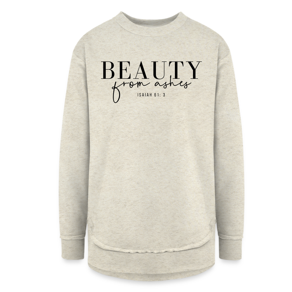 Beauty from Ashes Women's Long Sleeve Weekend Tunic - heather oatmeal