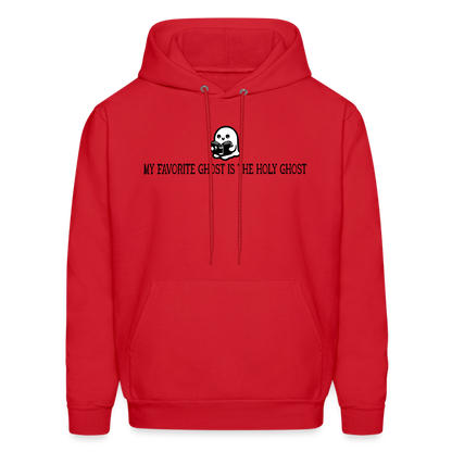 My Favorite Ghost is the Holy Ghost (Bible) Men's Hoodie - red