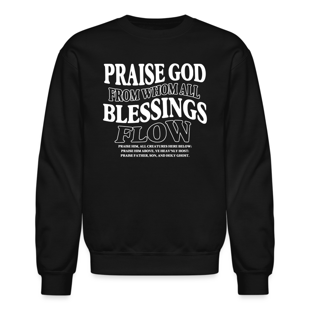 Praise God from Whom All Blessings Flow Men's Sweater - black