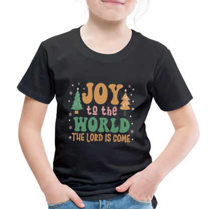 Joy to the Lord Christmas Family Toddler Premium T-Shirt - black