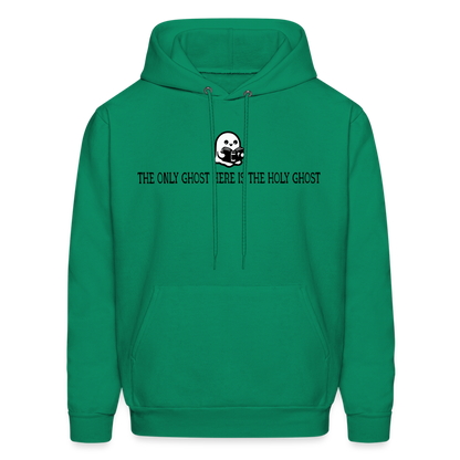 The Only Ghost Here is the Holy Ghost (Bible) Men's Hoodie - kelly green