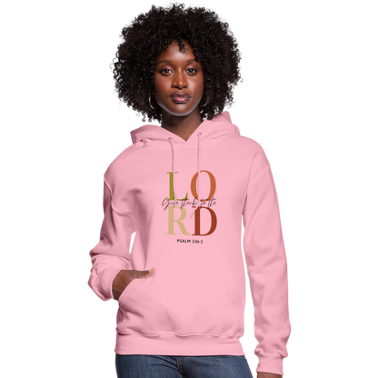 Give Thanks to the Lord Women's Hoodie - classic pink