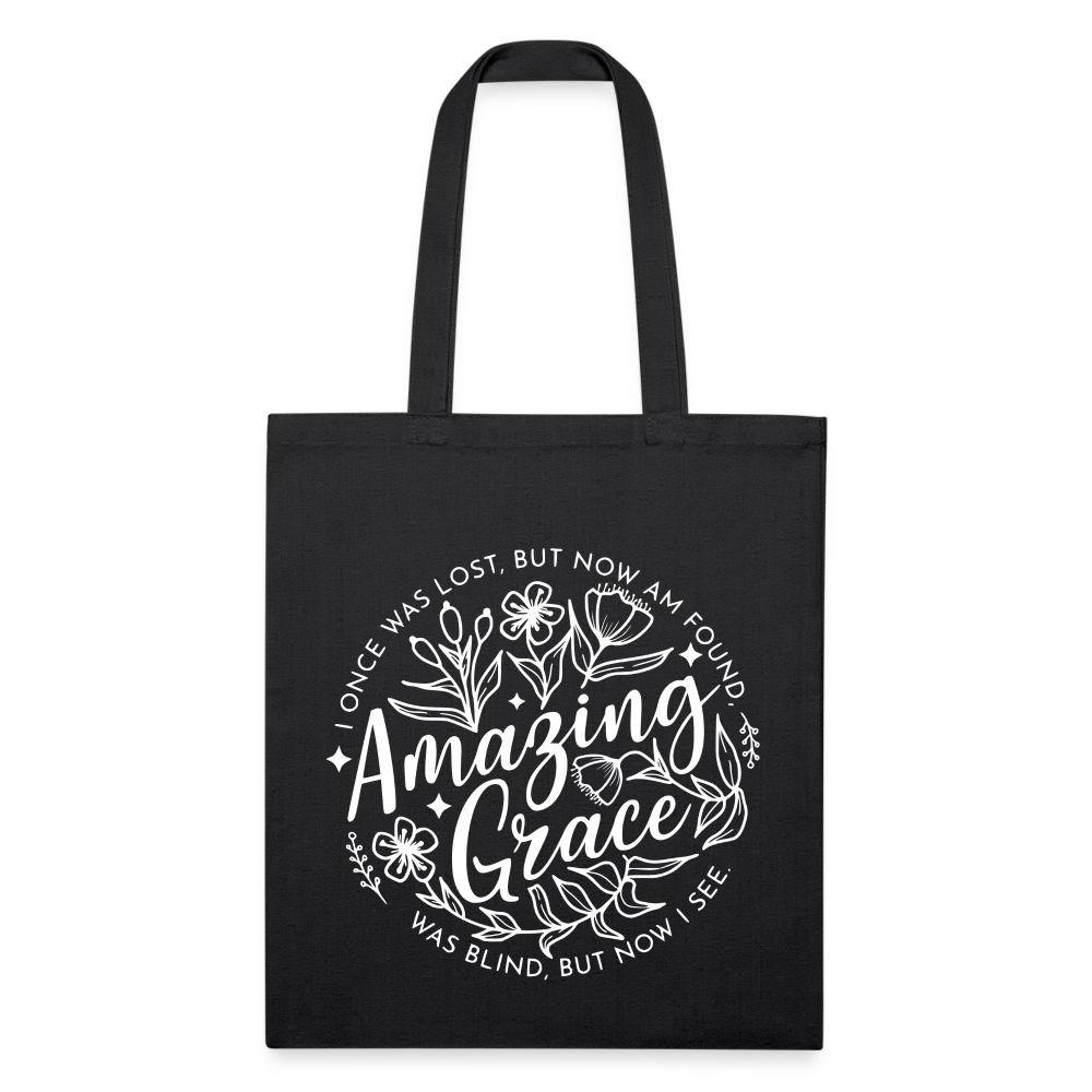 Amazing Grace Tote Bag - black